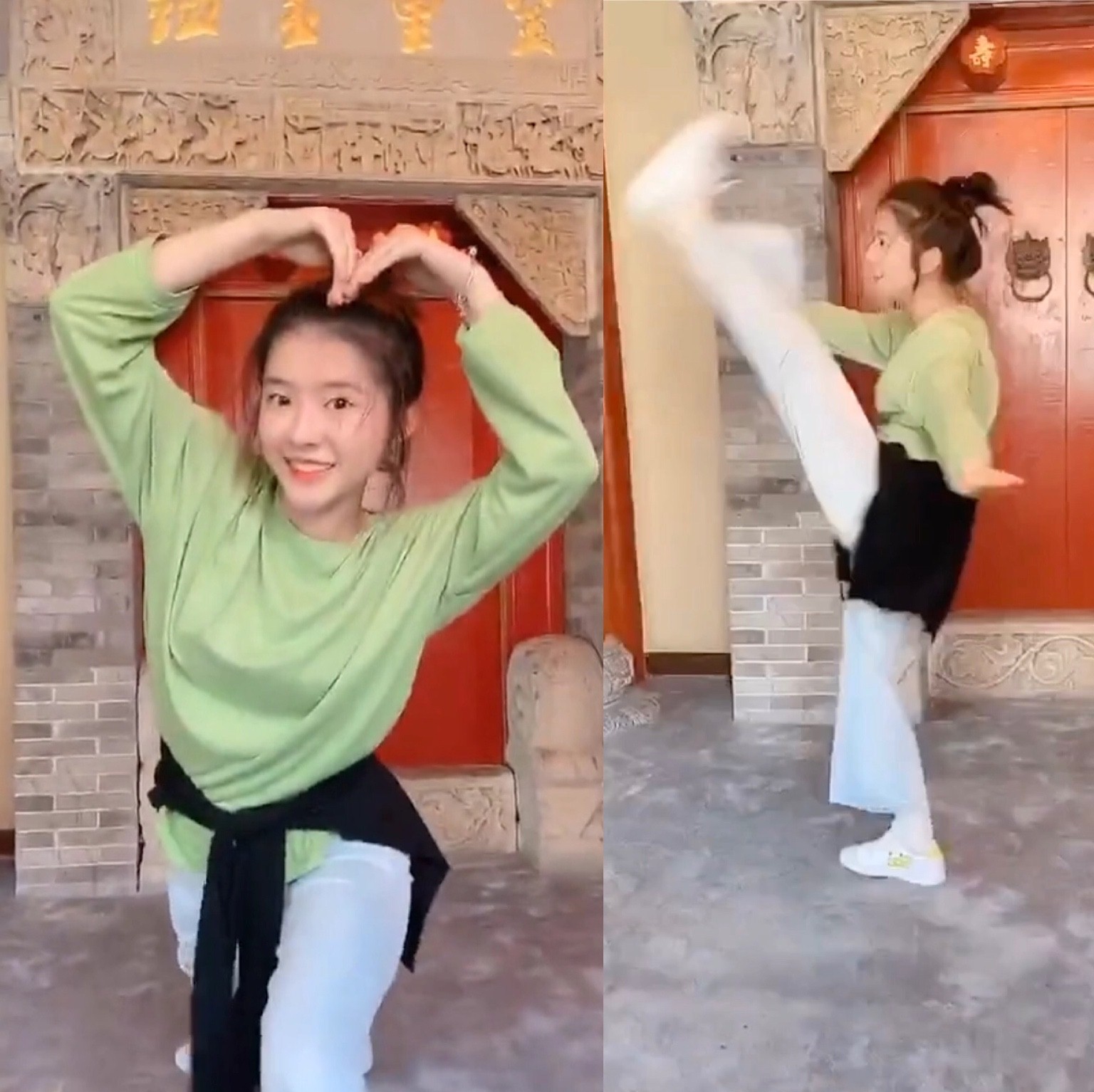 何蓝逗花式武术视近年获赞 可爱动作见真功夫