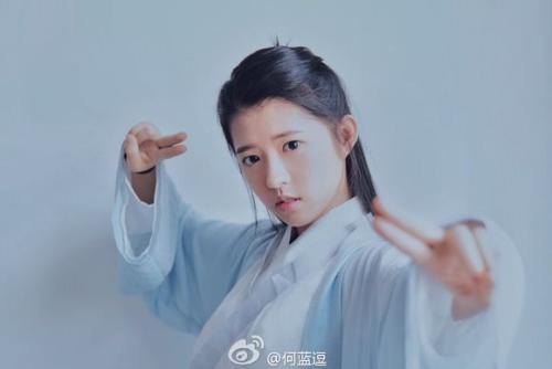 何蓝逗花式武术视近年获赞 可爱动作见真功夫